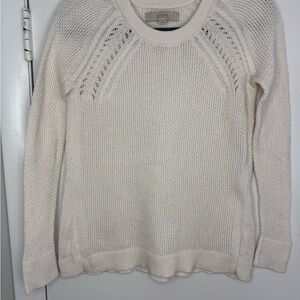 LOFT Women's Ivory Knit Sweater